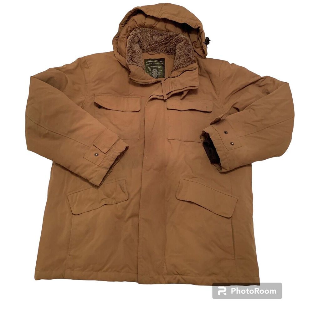 Eddie‎ Bauer Premium Goose Down   Jacket Mens Sz L CA00665 Vintage